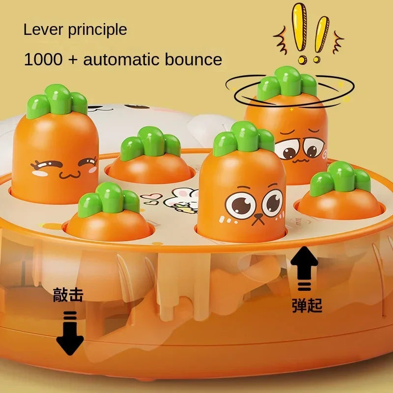 EZ Cartoon Montessori Baby Toys Toddler Educational Birthday Gift Animal Theme Knocking Game Parent Child Board Hammering Game