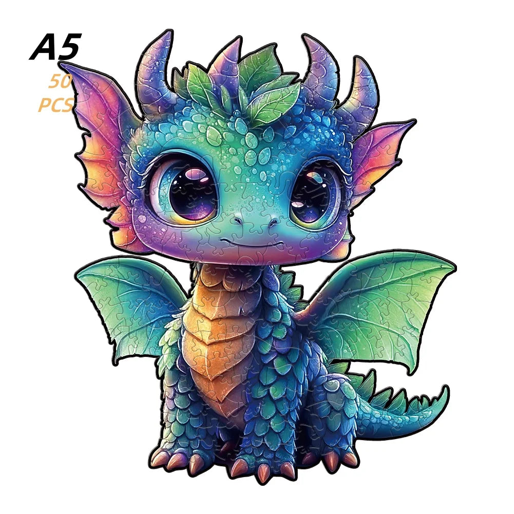 EZ Jigsaw Puzzle Mysterious Animal Puzzles Dog Puzzles Gift for Adult Kids Educational Fabulous Gift Interactive Games Wooden Toys