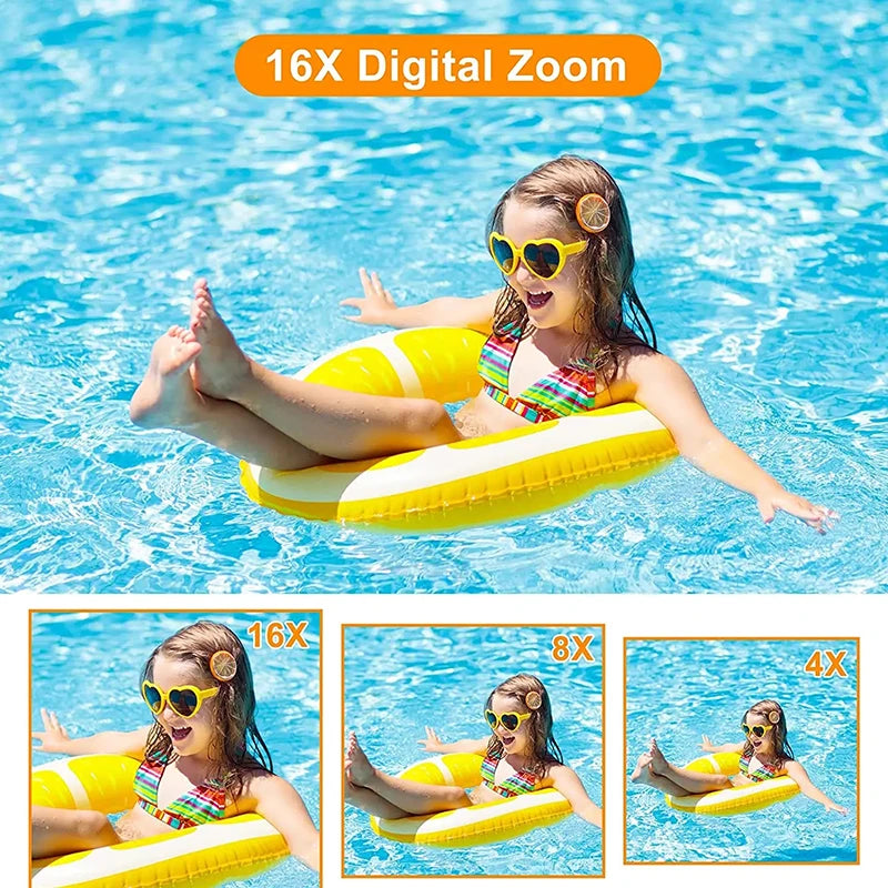 EZ Digital Camera Children Camera for Children Camcorder with 16x Zoom Compact Cameras 1080P 44MP Cameras for Beginner Photography