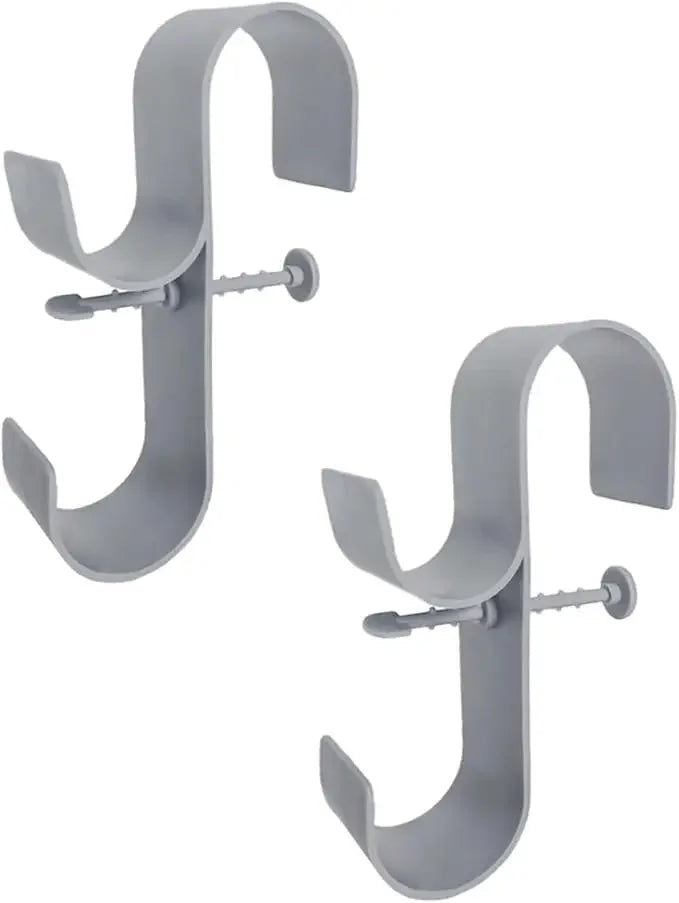 EZ Poolside Pool Leaf Skimmer Net Holder  Above Ground Pool Pole Hange Adjustable Telescopic Swimming Pole Hooks  Accessories