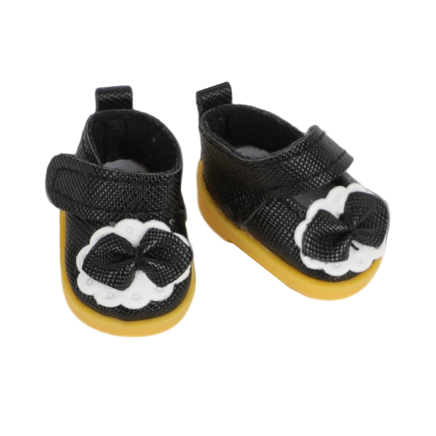EZ 3.8cm Shoes For 17cm Labubu Dolls Cute Lovely Bowknot Mini Shoes For V1 V2 Labubu Dolls Cotton Doll Toy Accessories Girl's Gift