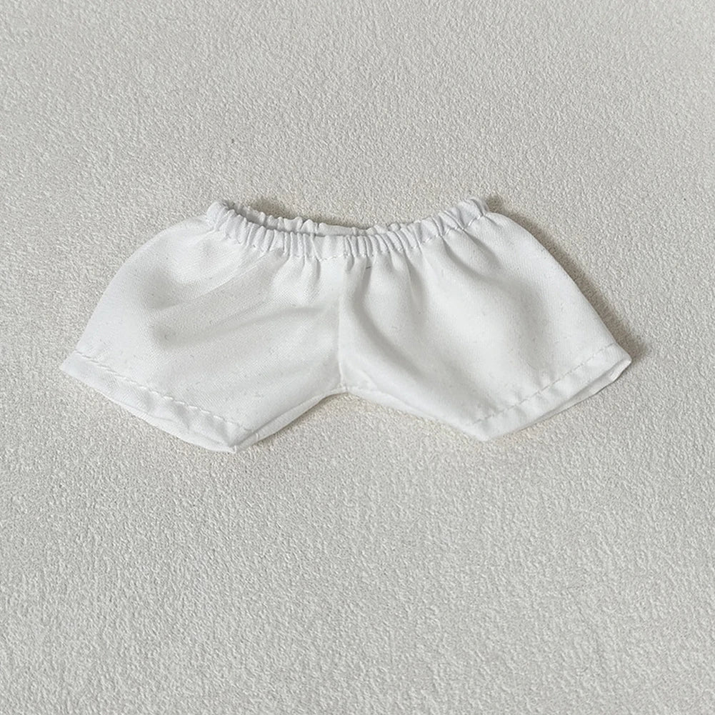 EZ Ropa Labubu Sitting Party Plush Pendant Baby Clothes Pure White Summer T-Shirt Set Striped Shirt & Shorts Set