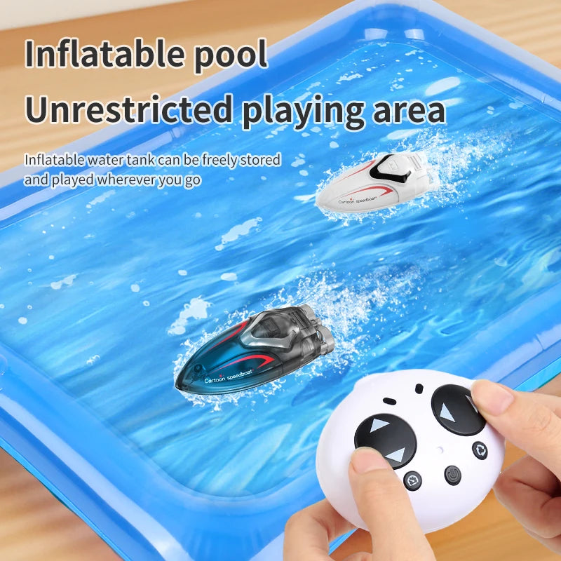 EZ Mini Rc Boat C166 Children Toys Remote Control Ship for Pool Radio-Controlled Speedboat Kids Gift Waterproof Water Electric Toys