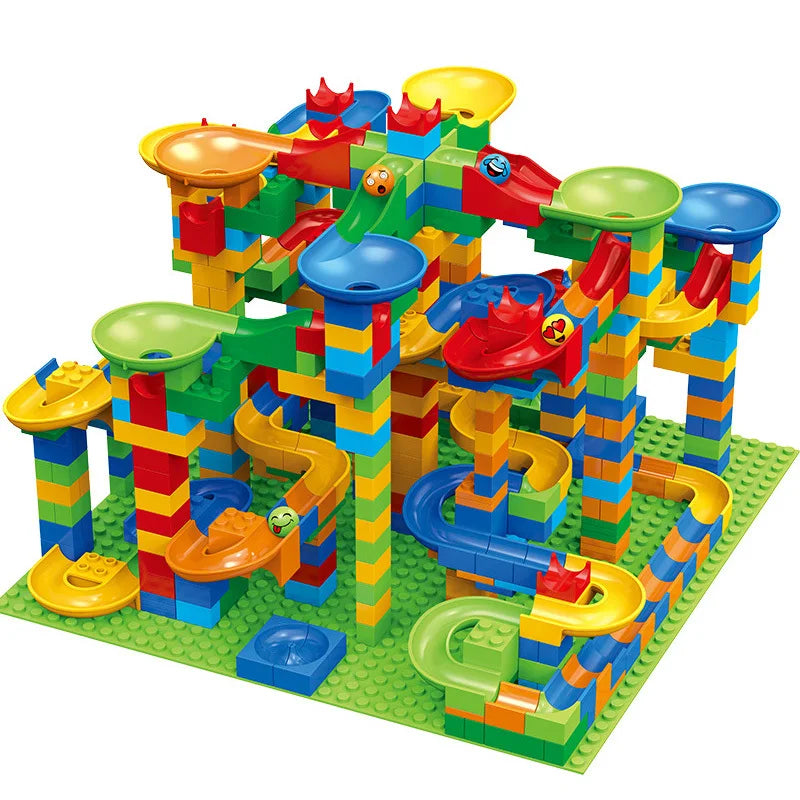 EZ Children's slide small block block assembly particles DIY
