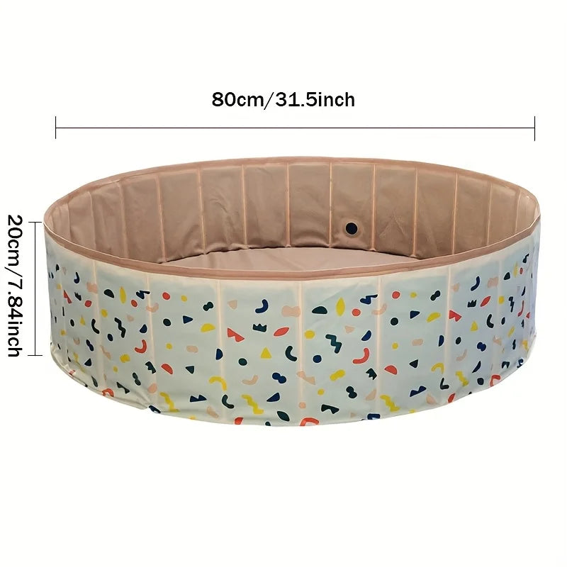 EZ Multi functional folding swimming pool, ball pool with drainage valve, children's game fence, indoor and outdoor swimming pool.