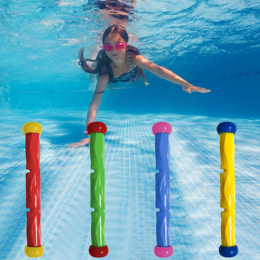 EZ 4Pcs Summer Pool Diving Toys Multicolor Underwater Diving Toys Creative Throwing Dive Water Toy Swimming Pool Accessories