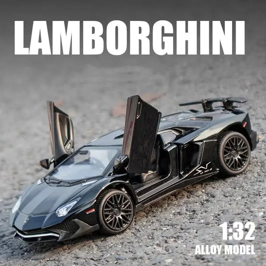 EZ 1:32 Lamborghinis SV LP750-4 Alloy Sports Car Model Diecast & Toy Metal Vehicle Simulation Car Model Collection Children's Gifts