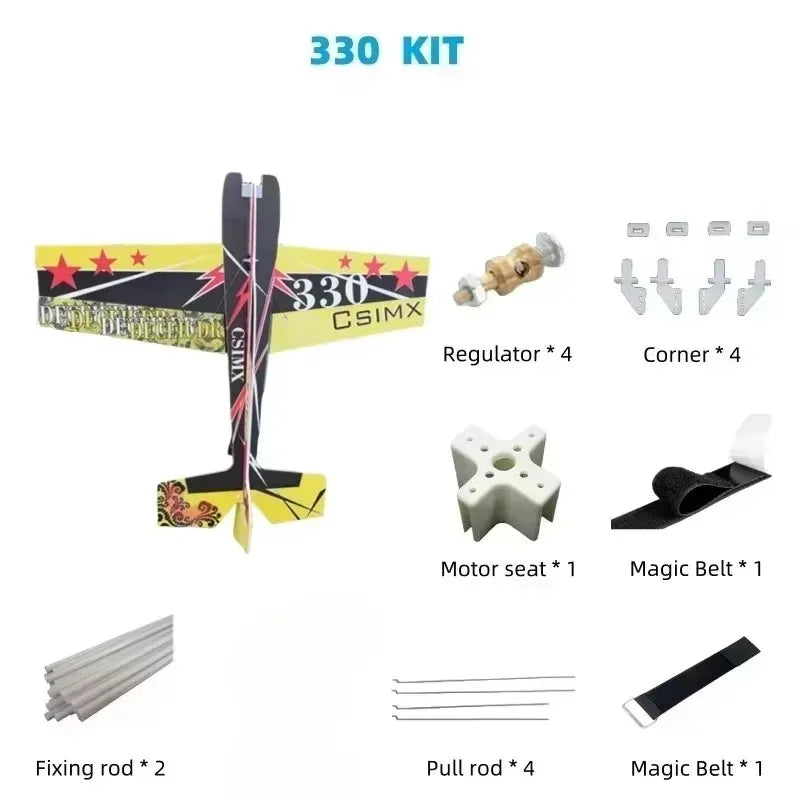 EZ 3D Mercury Fixed-wing Aerobatic Magic Board Plane Rc Airplane Take Your RC Flying To The Next Level KIT DIY Remote Control Plane