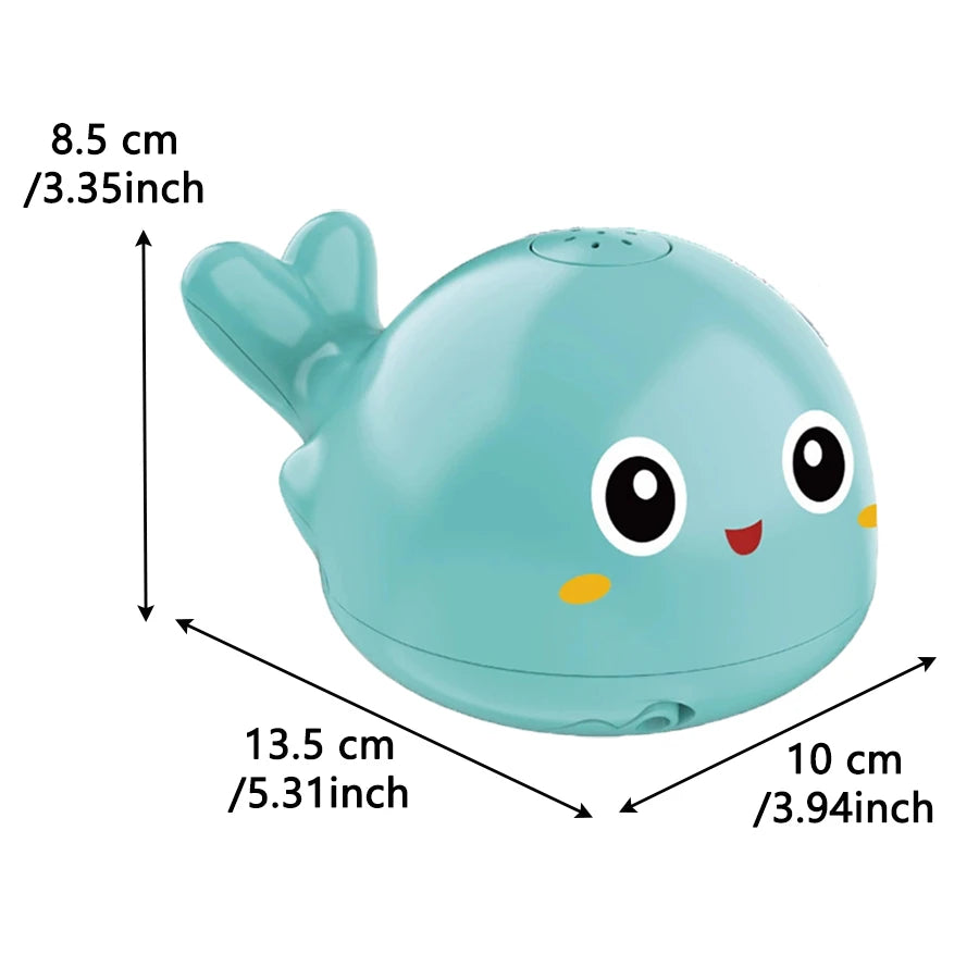 EZ Electric Octopus Whale Baby Bath Toys Automatic Sensing Squirting Water Spray Water Shower Toys for Kids Bath with LED Light