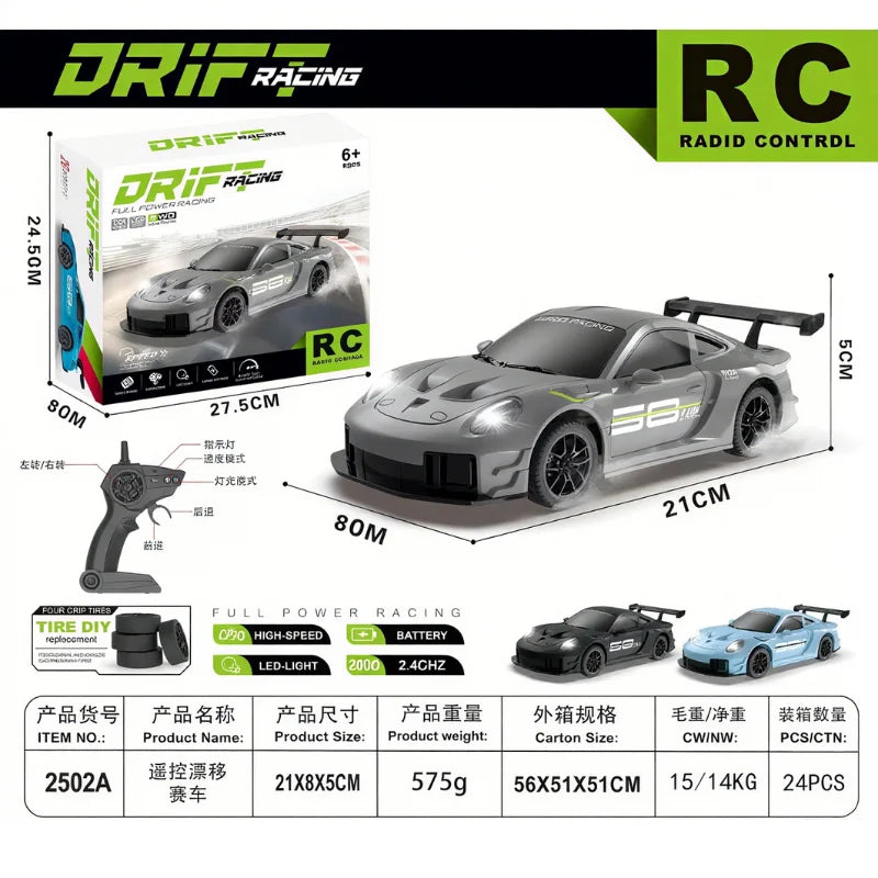 EZ 2025 New, Limited Edition Rc Drift GT3 RS 911 mi SU7 1:20 Drift Racing Car, Racing Kids Gift with High Speed Remote Control
