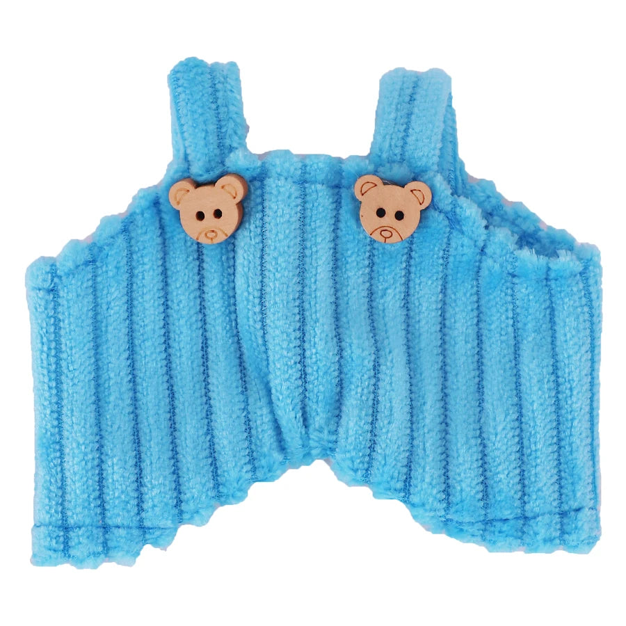 EZ Doll Pants+Doll Shoes For labubu 17cm Plush Doll Clothes Accessories Girl's Toys Birthday Present