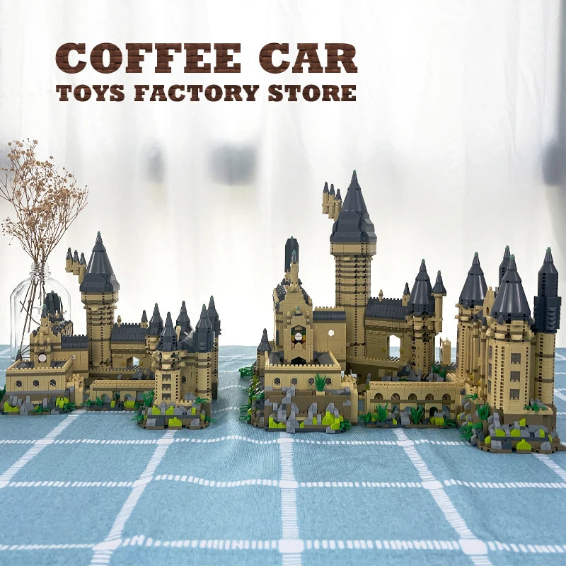 EZ Creative Magic School Model Diamond Bricks Sets Medieval Castle MOC Building Blocks DIY Plastic Toys Adult Kids Christmas Gifts