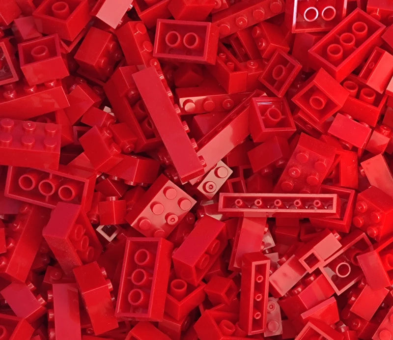 EZ 125/250g DIY Building Blocks Bulk Lot Pack Sorte Thick Bricks Block Plate Toys Small Particles Bulk Fit Legoeds Gift for Kids