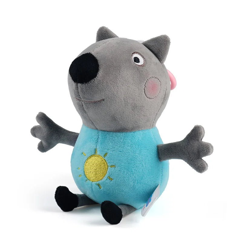 EZ 19cm 100% Genuine PEPPA PIG Stuffed Soft Doll Peppa George Zoe Suzy Rebecca Emily Danny Pedro bear Dinosaur Children Plush toy