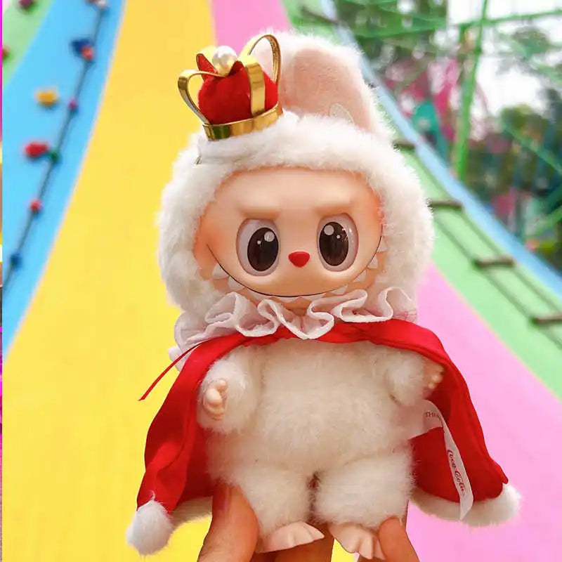 EZ 15/17cm Labubu Doll Cosplay Clothes Set Prince and King Outfit for Ropa Labubu Display