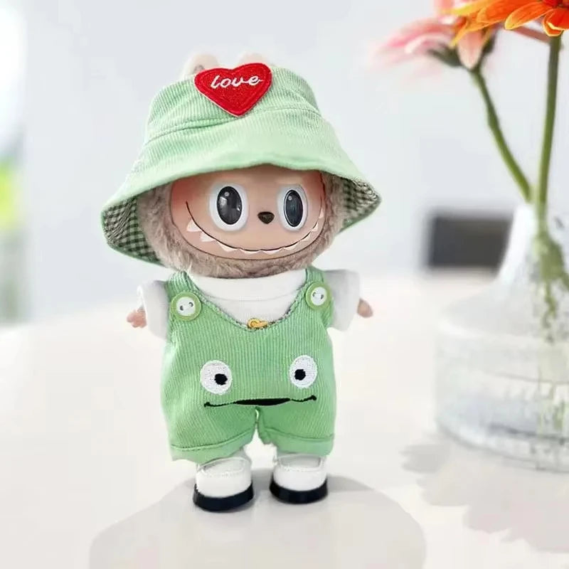 EZ For 17cm Labubu out fit clothes Time to chill doll clothes for labubu II Doll cute clothes