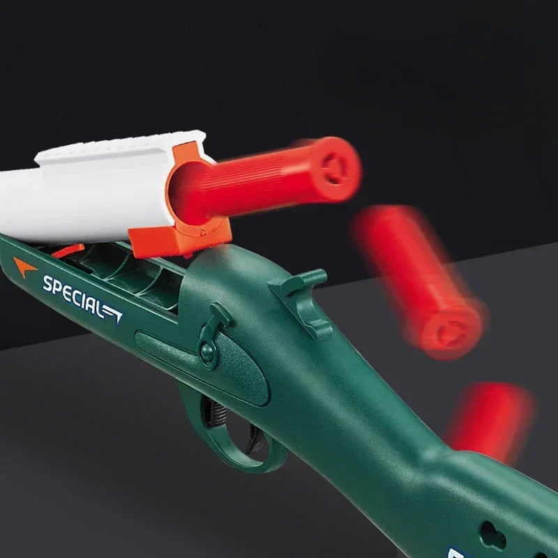 EZ S686 Throwing Shell Toy Gun Soft Bullet Airsoft Launcher Outdoor Sports CS Game Pistola Shooter Fun Toy for Boys Gift