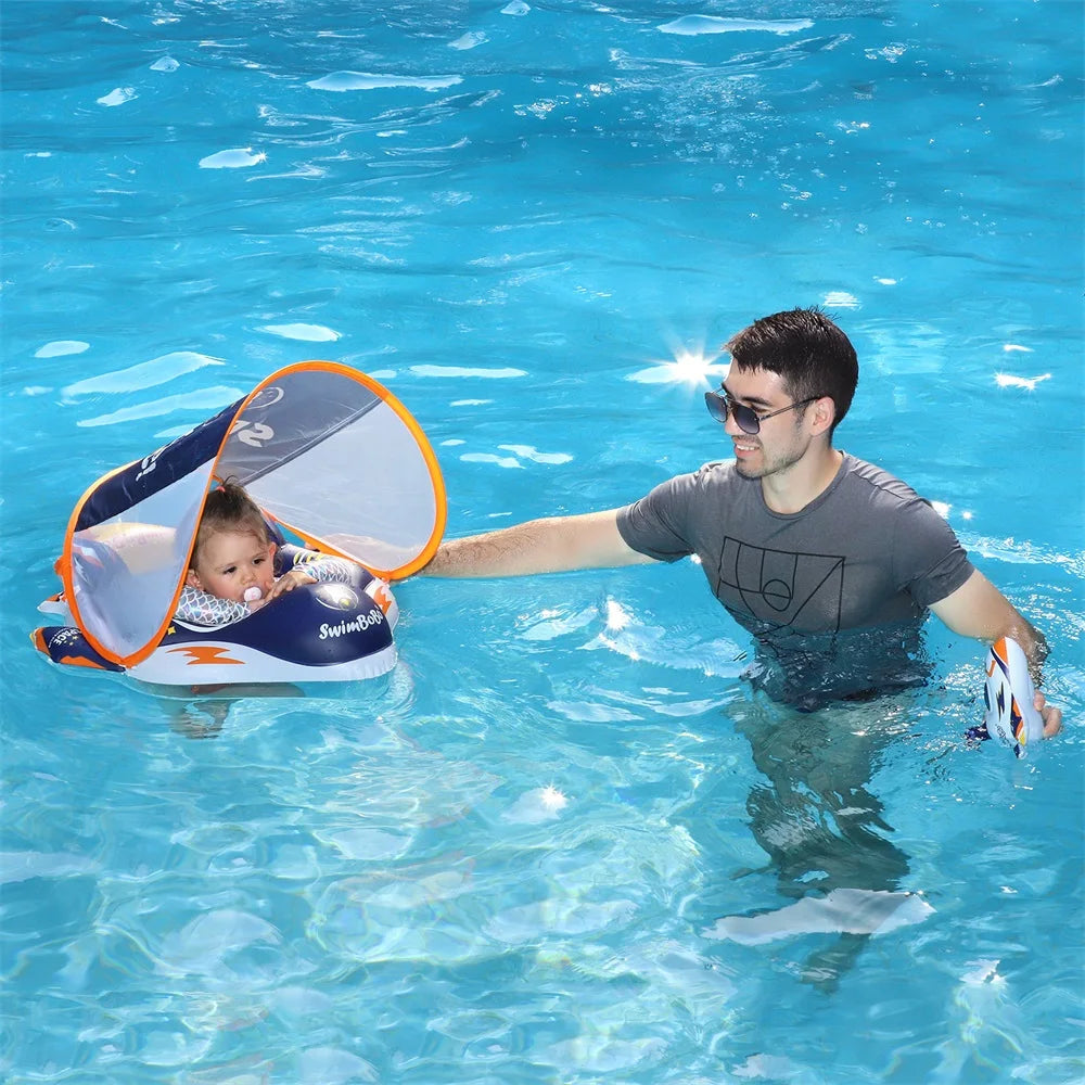 EZ Swimbobo Inflatable Baby Swimming Float Water Toy Swimming Floats Trainer Child Swim Pool Ring PVC Children Floating For Summer