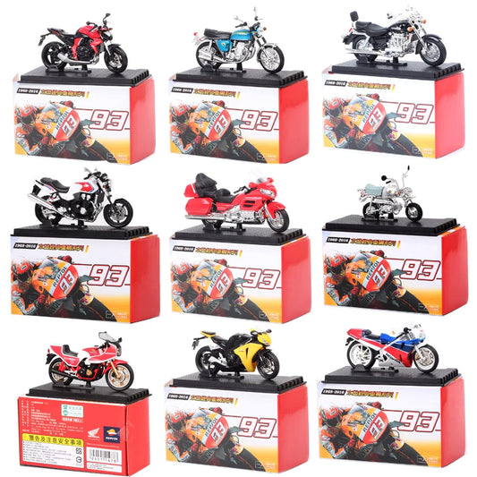 EZ Tiny 1/24 Scale Honda CB750 CB1300 CB1100r Goldwing Valkyrie VFR750R RC30 Gorilla Spring  Motorcycle Model Toy Vehicles Bike