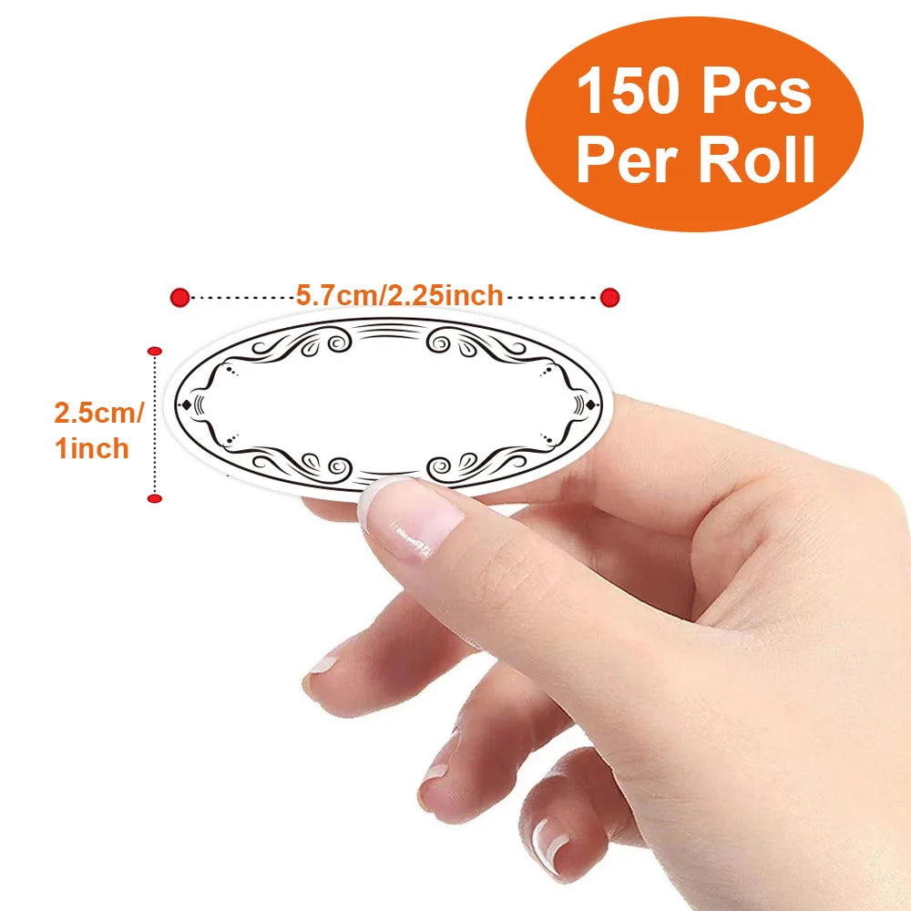 EZ 150Pcs/Roll Food Safe Date Labels for Fridge Freezer, 1x2.25Inch Storage Organizer Stickers for Beverages Fruits Veggies Kitchen