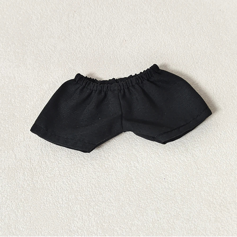 EZ Ropa Labubu Sitting Party Plush Pendant Baby Clothes Pure White Summer T-Shirt Set Striped Shirt & Shorts Set