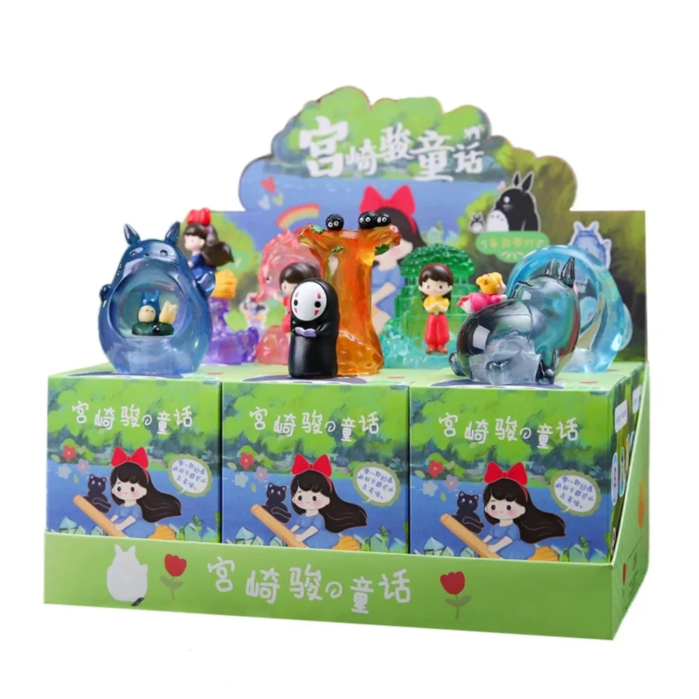 EZ Hayao Miyazaki's Elves Mysterious Blind Box Trendy Toy Desktop Ornaments Faceless Man Surprise Box Glowing Holiday Gift