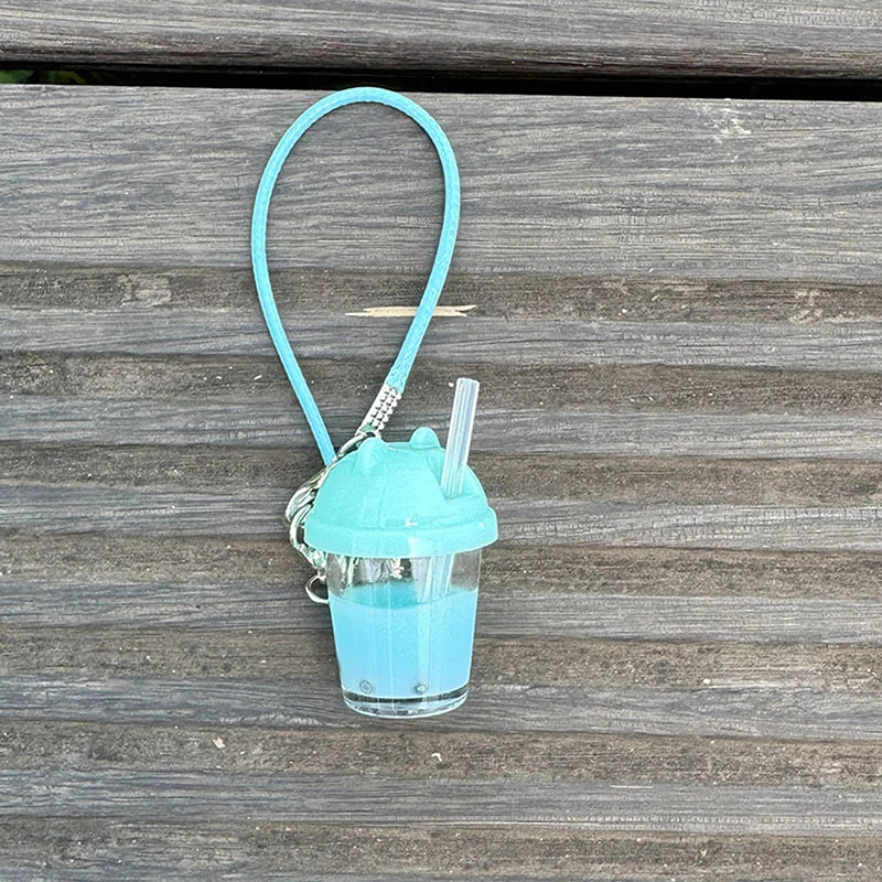 EZ 1 Piece 1:12 Doll House Mini Pearl Milk Tea Cup Model Pendant DIY Miniature Scene Accessories Doll House Decoration Toys
