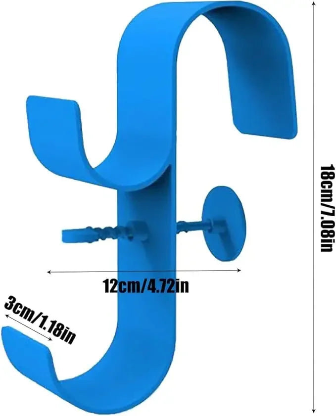 EZ Poolside Pool Leaf Skimmer Net Holder  Above Ground Pool Pole Hange Adjustable Telescopic Swimming Pole Hooks  Accessories