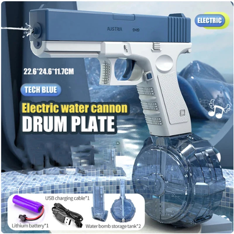 EZ UZI Water Gun Toy Swimming Pool Play Water Adult Shots Games Toy Outdoor Games High Pressure Water Gun Summer Toys for Kid