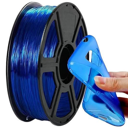 EZ Flexible Filament TPU 1.75mm 200g Translucent Filament Soft 95A TPU FDM 3D Printer Material Glow In The Dark Filament Rainbow