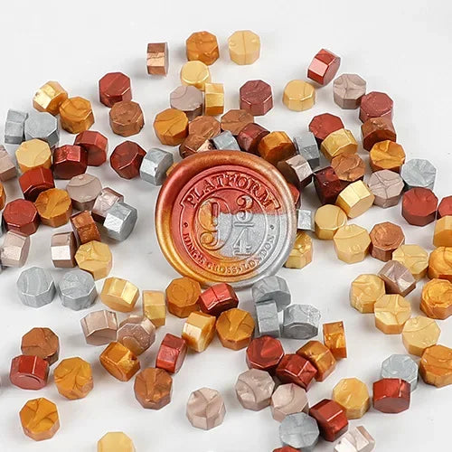 EZ 100Pc Retro Sealing Wax Seal Stamp Wax Beads Scrapbook Material Wedding Birthday Party Invitation stamp DIY stamp decoration