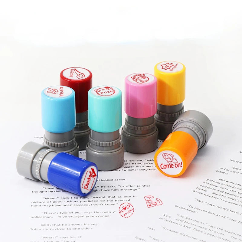 EZ Various Styles Primary School Students Comments Encourage Stamp DIY Kindergarten Teacher Supplies Kids Toys Scrapbooking Seal