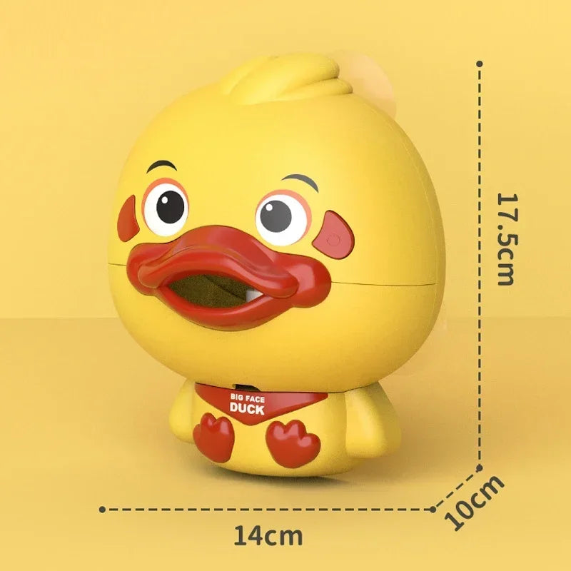 EZ Bubble Duck Baby Bath Toy Funny Toddler Bath Bubble Maker Pool Swimming Bathtub Soap Machine Bathroom Toys for Children Kids