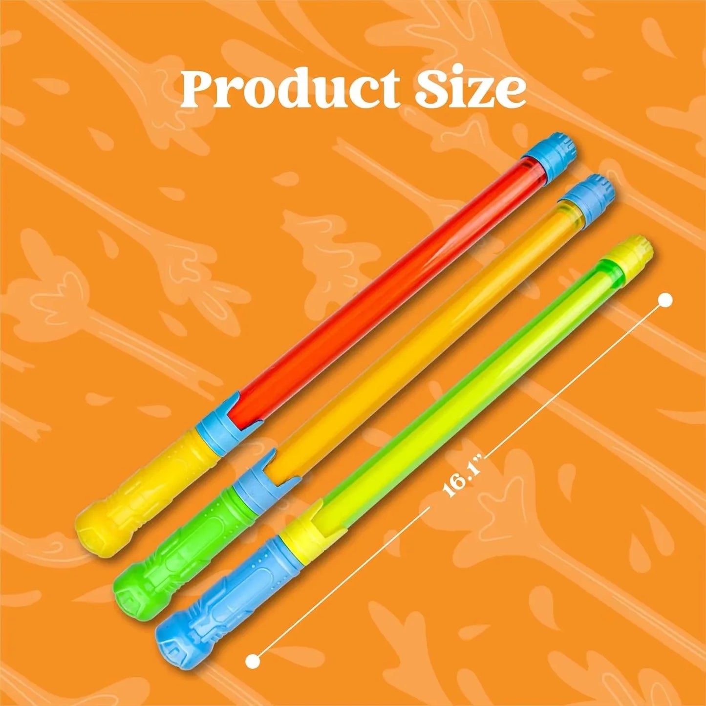 EZ Water Soaker Blaster -16.2'' Bulk Squirt Gun for Kids Adults Water Game Fighting Toys for Summer Pool Beach Outdoor Activity