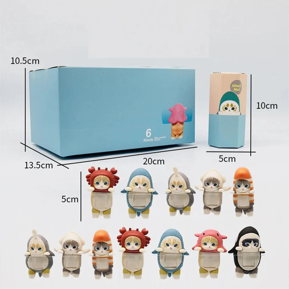 EZ Sonny Angel Mofusand Cats Blind Box Hippers Action Figures Cute Mysterious Toy Doll Gift Child Decoration Co Branded Collect