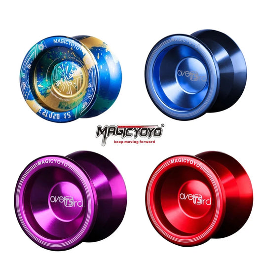 EZ Professional Magic Yoyo T5 Overlord Aluminum Alloy Metal Yoyo 8 Ball KK Bearing with String for Kids Outside Sports Toy