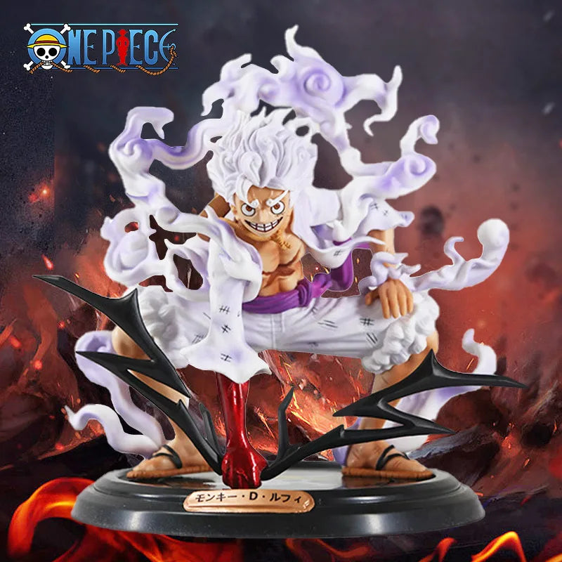 EZ 20cm One Piece Figure Nika Luffy Gear 5 Sun God Nika Luffy Figurine Action Figures PVC Statue Collection Model Doll Toys Gift