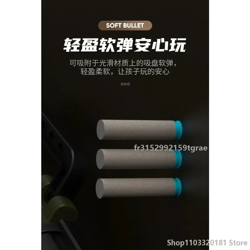 EZ Children'S Rpg Rocket Launcher Soft Bullet Gun Toy Gun Boy Simulation Rocket Launcher Manual Loading Christmas 2025