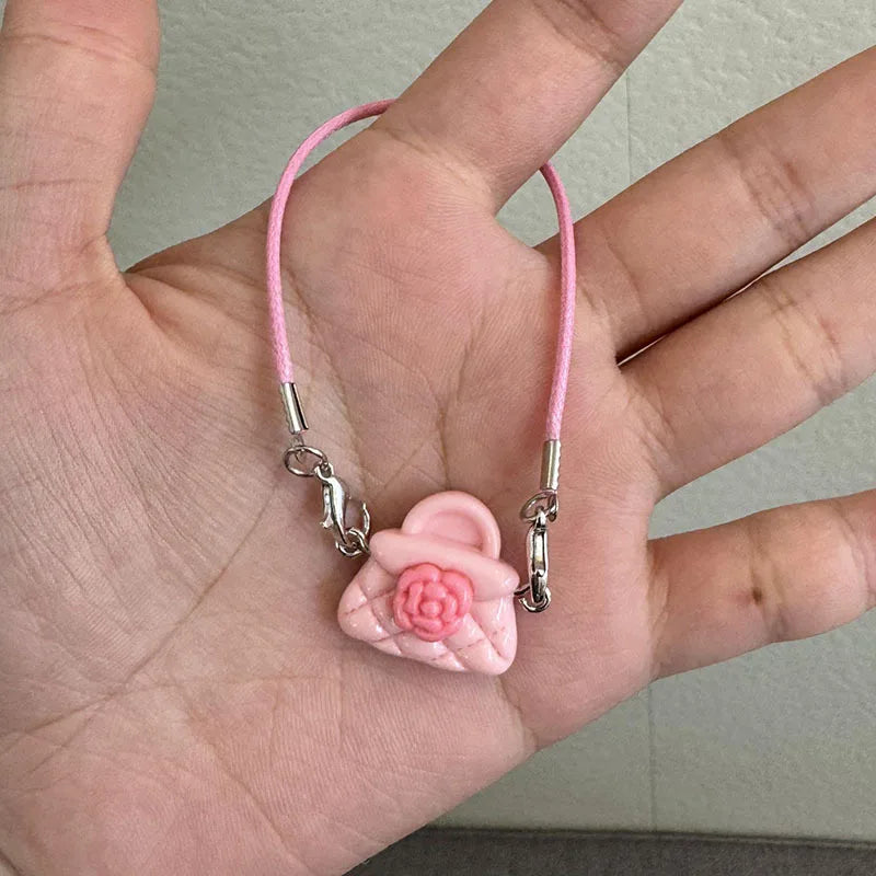 EZ Labubu Mini Doll bag Dress Up Plush Toy for 17cm Labubu Accessories Dollhouse Hanging Neck Accessories Key Chain schoolbag Penda