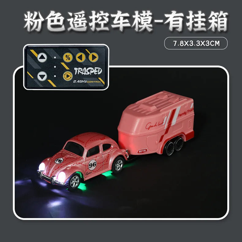 EZ 2025 New Wireless Mini Beetle Alloy Remote Control Car Small Mobile Phone Remote Control Model Car Toy Children'S Holiday Gift