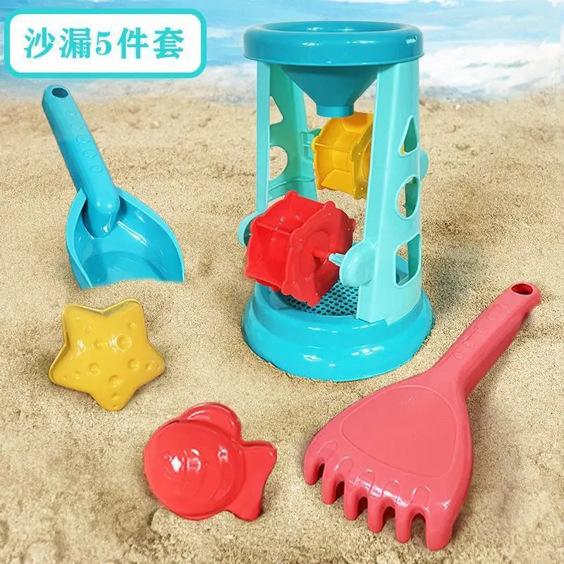 EZ 23PCS Summer Beach Set Toys For Kids Digging Sand Plastic Bucket Watering Bottle Shovels Children Beach Water Game Toys Tools