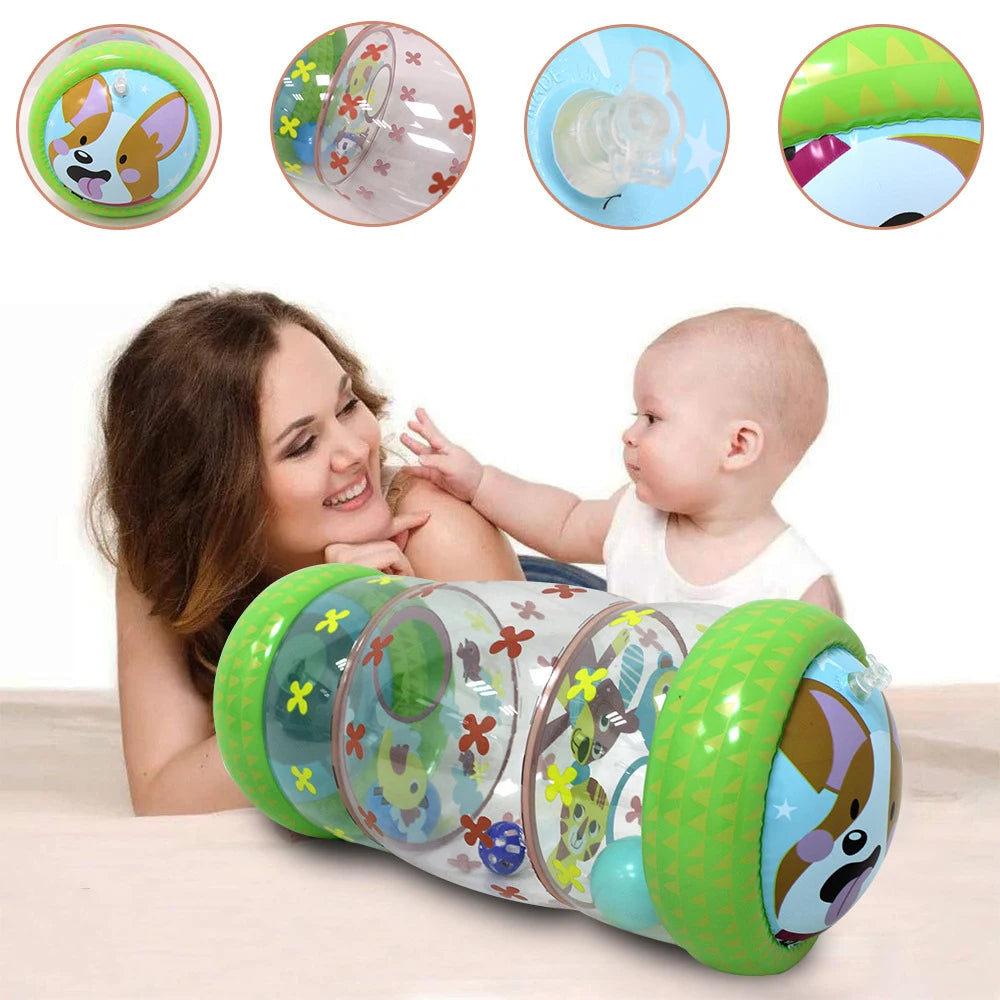 EZ Baby Crawling Roller Toy Infant Activity Tummy Time Roller Montessori Educational Development Sensory Toys for Kids 0 12 Months