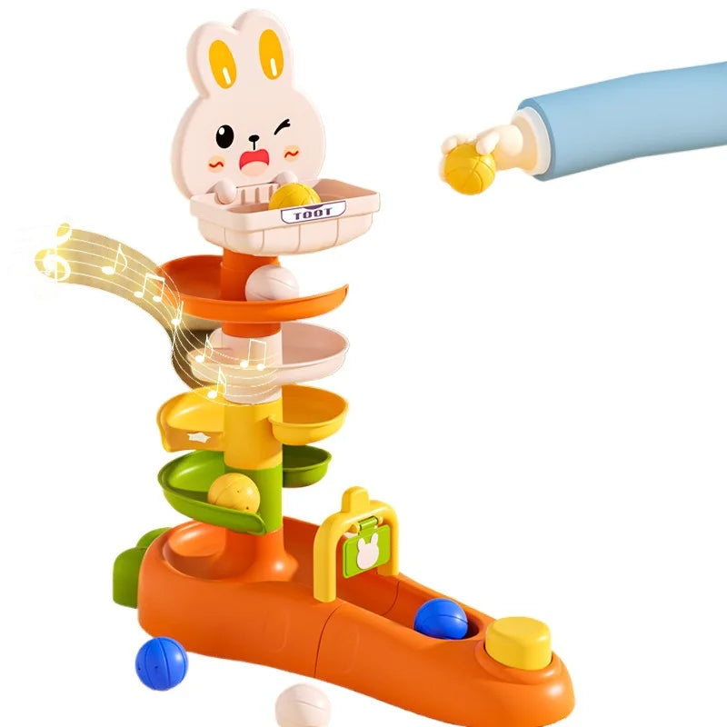 EZ Montessori Baby Ball Drop Toy Toddlers Educational Toys for Children Activity Games Baby Learning Tower Stacking Toys for Babies
