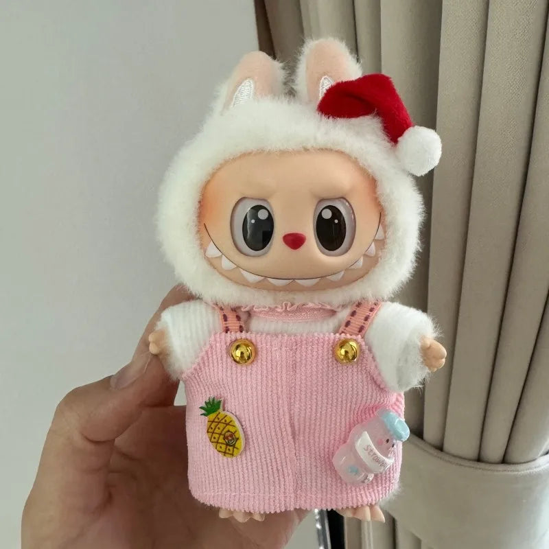 EZ Labubu Doll Hoodie Clothing Set – 17 cm (2-Piece Outfit)