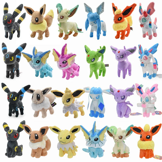 EZ Kawaii Mimikyu Eevee Stuffed Plush Toy Pokemon Evolution Umbreon Flareon Jolteon Glaceon Vaporeon Sylveon Espeon Peluche Dolls