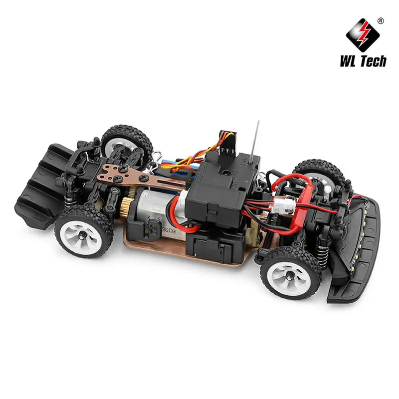 EZ WLtoys 284131 1:28 4WD 2.4G Mini RC Racing Car High Speed Off-Road Remote Control LED Light Drift Alloy Truck Boys Toy Kids Gift