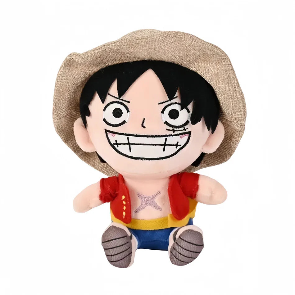 EZ Japanese Anime 25cm One Piece Original Plush Toys CartoonFigure Luffy Chopper Ace Roronoa Zoro Cute Stuffed Doll Kids Xmas Gifts