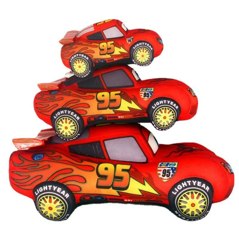 EZ 2024 New 17/25/35cm Disney Car Toy Lightning Mcqueen Plush Toy Cute Cartoon Car Plush Toy Boys And Girls Birthday Gift