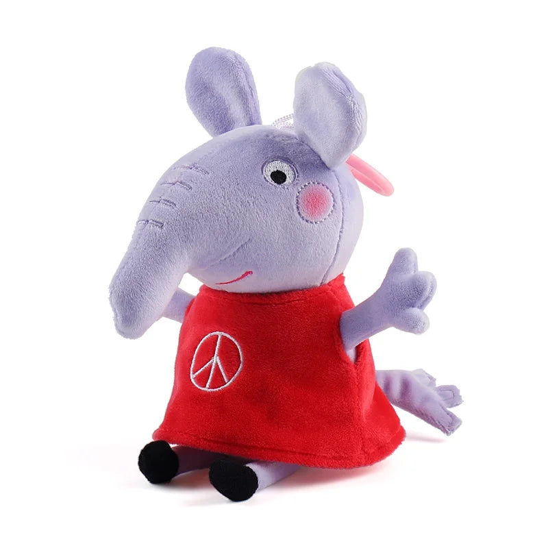 EZ 19cm 100% Genuine PEPPA PIG Stuffed Soft Doll Peppa George Zoe Suzy Rebecca Emily Danny Pedro bear Dinosaur Children Plush toy
