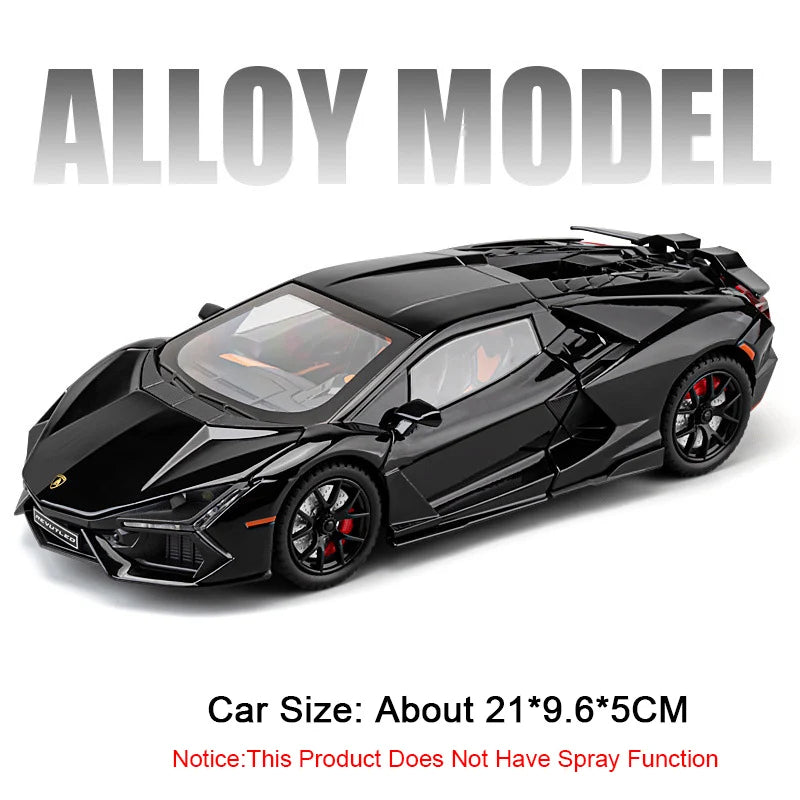 EZ 1:24 Scale Revuelto Miniature Model Toy Sports Cars Alloy Diecast Supercars Sound Light Doors
